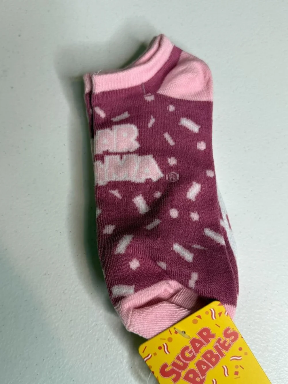 Sugar Babies 2 Pair Low Cut Ankle Socks Womens 4-10 Pink Candy NWT